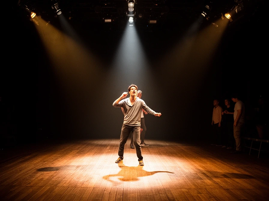 舞台発表会のリハーサル